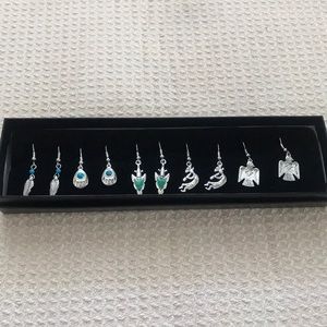 Set of 5 aztec earrings! Brand new still in box!